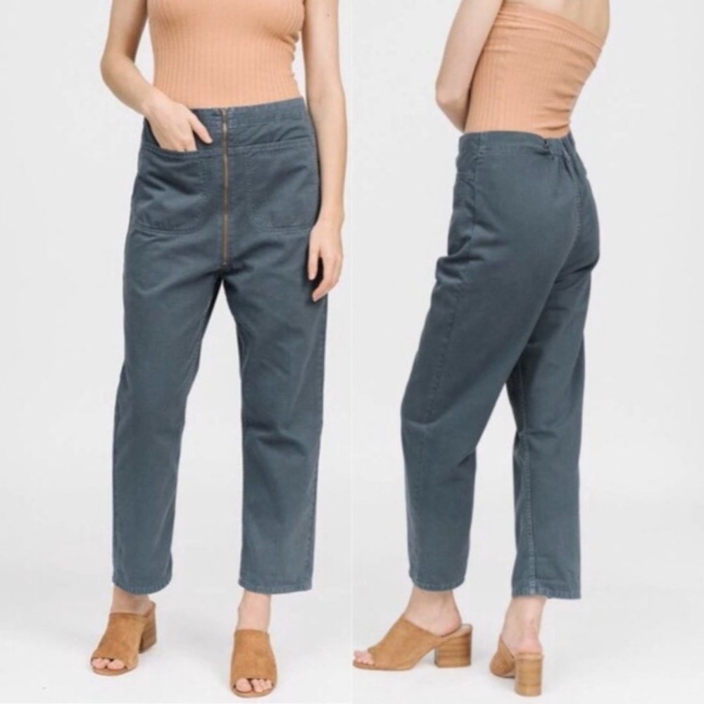 RACHEL COMEY Barrie Zip Front Crop Chino Pant